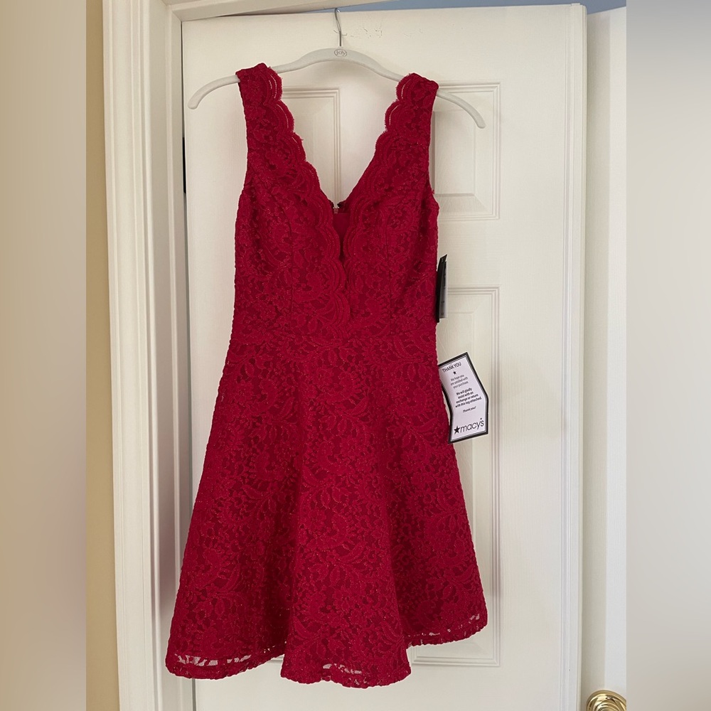 NWT Red Sparkle Short Dress Size 1